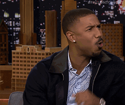 Michael B Jordan No Way Fallon GIF