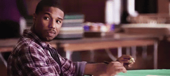 Michael B Jordan Smirk GIF