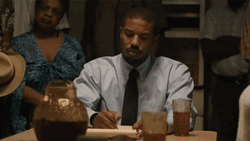 Michael B Jordan Writing GIF