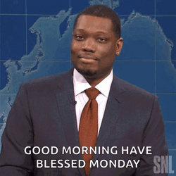 Michael Che Blessed Monday GIF