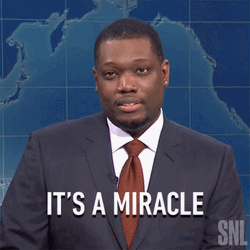 Michael Che Its A Miracle GIF