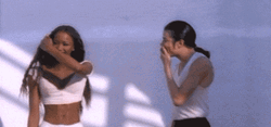 Michael Jackson And Naomi Campbell Flirting