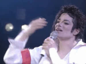 Michael Jackson Blowing Kisses GIF