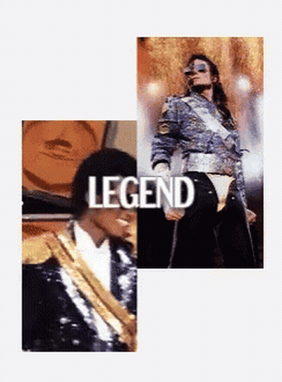 Michael Jackson Collage With Legend GIF