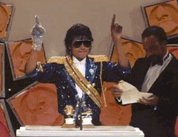 Michael Jackson Grammys Hands Up