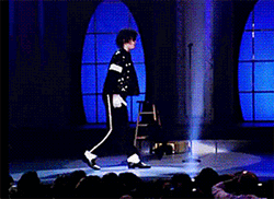 Michael Jackson Moonwalk Performance GIF