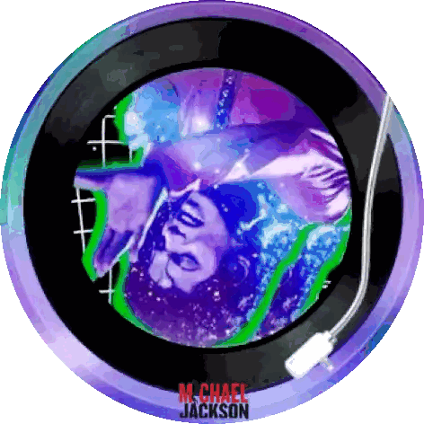 Michael Jackson On Record Sticker