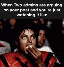 Michael Jackson Popcorn Two Admins GIF