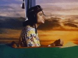 Michael Jackson Riding A Plane