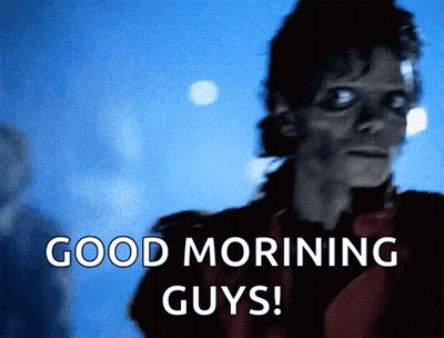 Michael Jackson Saying Good Morning GIF