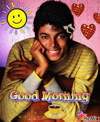 Michael Jackson Saying Good Morning GIF
