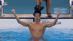 Michael Phelps Come On Hand Gestures GIF
