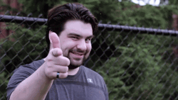 Michael Potok Pointing Finger Gun GIF