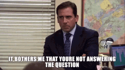 Michael Scott Answer Me GIF