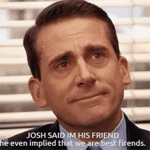 Michael Scott Crying John Said I'm His Friend GIF