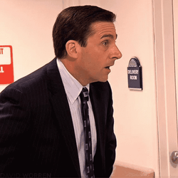 Michael Scott Happily Impressed GIF