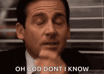 Michael Scott Making Funny Face Hand On Chin GIF