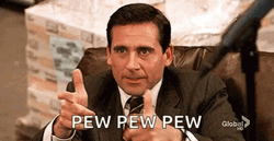 Michael Scott Pointing Finger Guns GIF