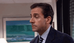 Michael Scott Sluggish Reaction Walking Away GIF