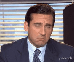 Michael Scott Trying Not To Cry In The Office
