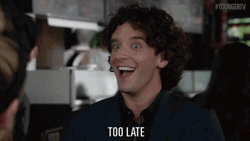Michael Urie Too Late GIF