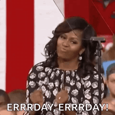 Michelle Obama Giving Speech At Microphone GIF
