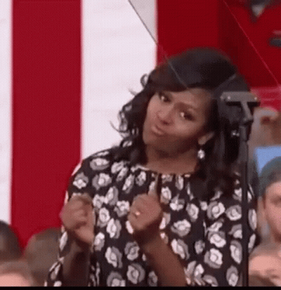 Michelle Obama Giving Speech Making Face GIF