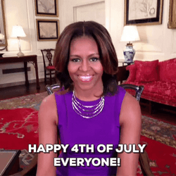 Michelle Obama Happy Fourth Of July GIF