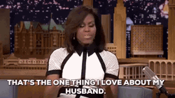 Michelle Obama I Love My Husband GIF