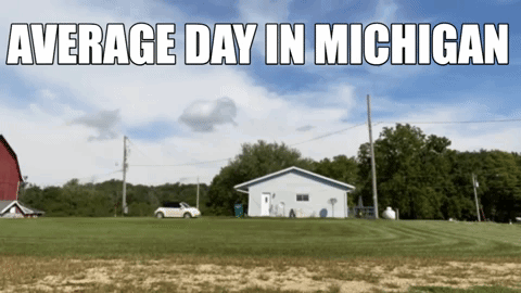 Michigan Barn On An Average Day GIF