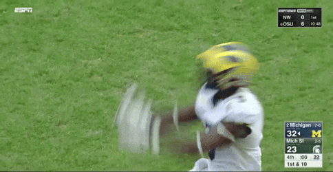 Michigan Football Jabrill Peppers Back Flip GIF