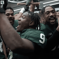 Michigan Football Kenneth Walker Celebrating GIF