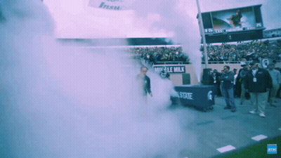 Michigan State Football Player Number 48 On Field GIF