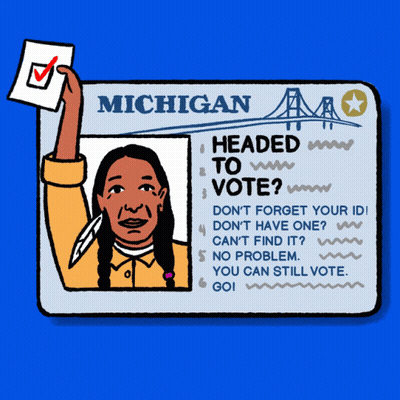 Michigan Voter ID Illustration GIF