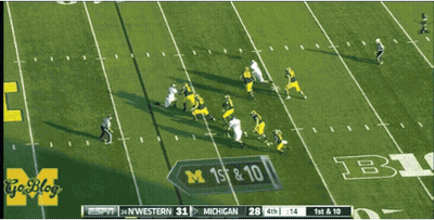 Michigan Vs NYWestern Football Game GIF