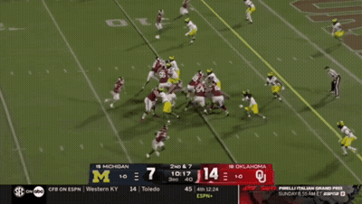 Michigan Vs Oklahoma Football Game GIF