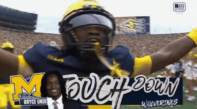 Michigan Wolverines Football Player In Big Network Ad GIF