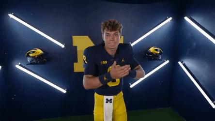 Michigan Wolverines Jj Mccarthy Applauding GIF
