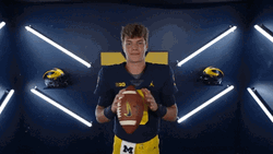 Michigan Wolverines McCarthy Flexing GIF