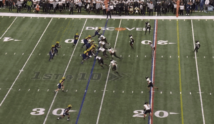 Michigan Wolverines Messy Play GIF