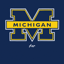 Michigan Wolverines Pride Logo GIF