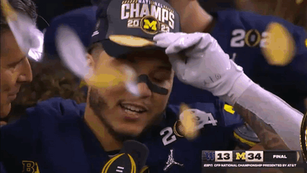 Michigan Wolverines Team Proudly Talking GIF