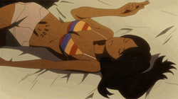 Michiko Malandro Smoking In Bed GIF