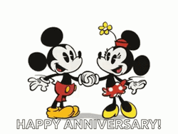 Mickey And Minnie Happy 25Th Anniversary GIF