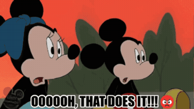 Mickey And Minnie Mouse Saying Ooooh That Does It GIF