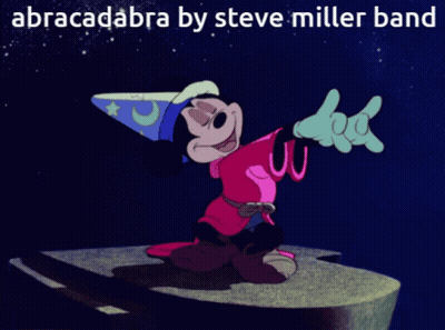 Mickey Mouse Abracadabra By Steve Miller Band GIF