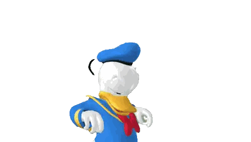Mickey Mouse And Donald Duck Standing Sticker