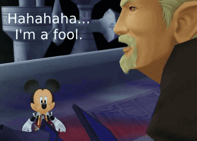 Mickey Mouse And Man Saying I'm A Fool GIF