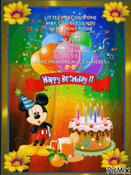 Mickey Mouse Birthday Wishes GIF