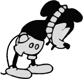Mickey Mouse Black And White Drawing Sticker